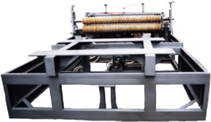 Corrugated tile forming machine