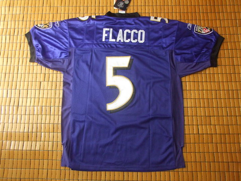 #5 Flacco Ravens Amethyst nfl jersey