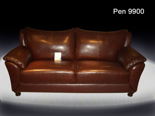 Half Leather Sofa Set