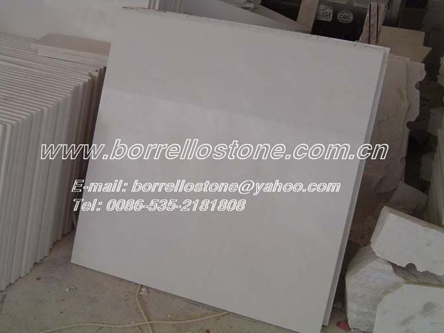 pure white marble tiles