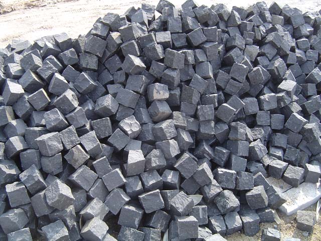 sell black cube stone and cube setts