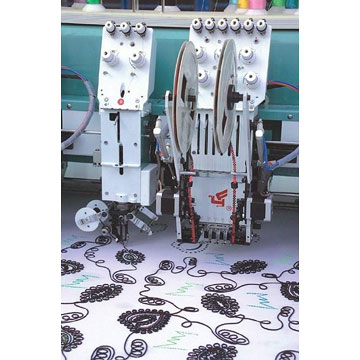 Coiling mixed embroidery machine