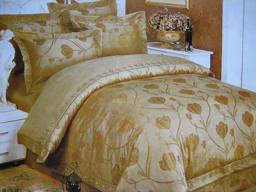 4 pcs bed set for jacquard with embroidery