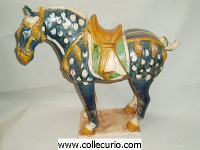 Tri-colored Glazed Horse