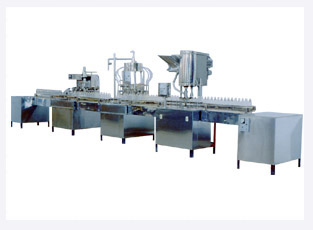 Small bottle filling line