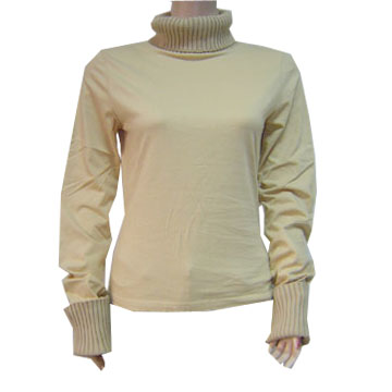 Ladies turtle neck T-shirt