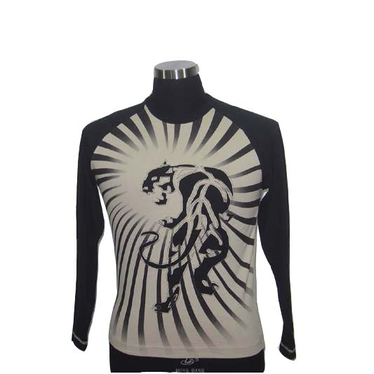 Men's cotton printed L/S t-shirt