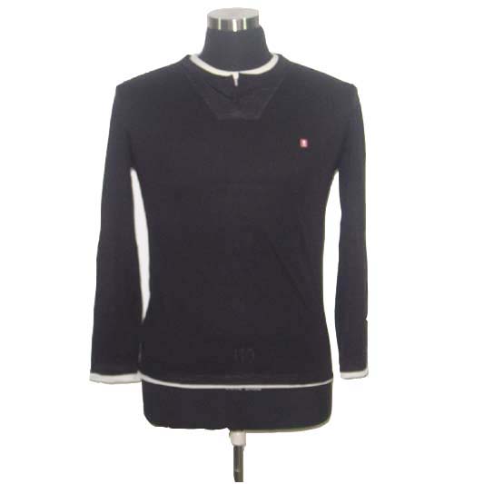 Men's wool/acrylic L/S top