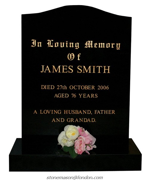 GH01 Polished Granite Headstone