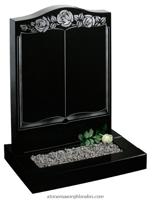 GH16 Polished Granite Headstone