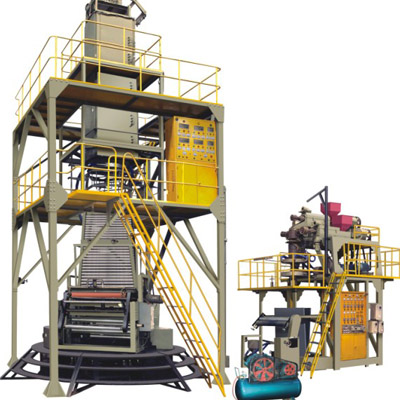 Pof 3-layer co-extrusion polyolefin hot-shrinkable production line