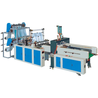 Automatic t-shirt bag making machine