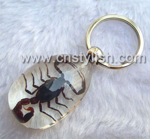 black scorpion key ring