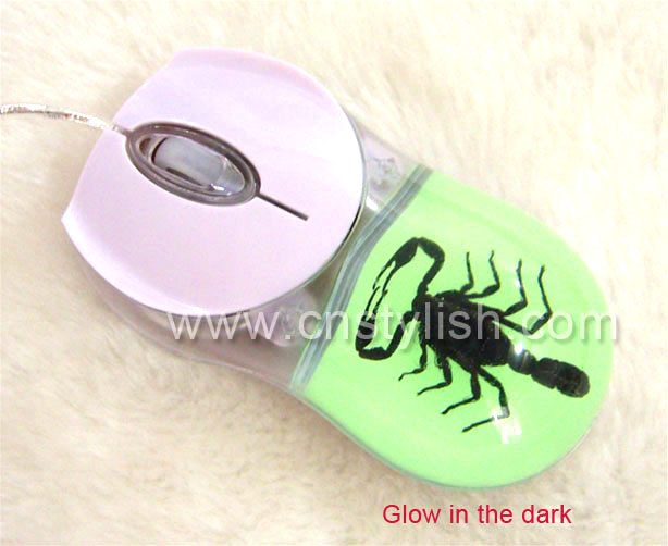 bug amber optical mouse