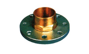 Copper-plated male steel flange