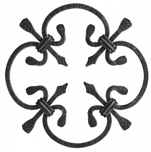 wrought iron rosettes