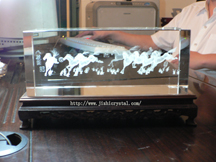 sell china crystal laser art