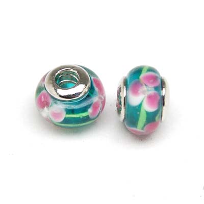 Pandora bead & bracelet Glass lampwork style