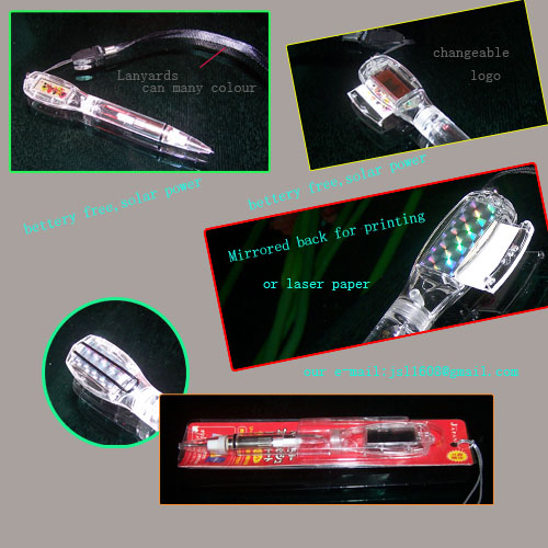 promotion pen with solar power flash   