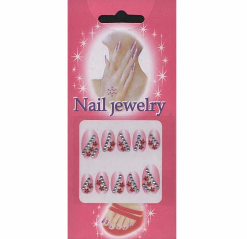 Nail Art Stickers With Rhinestone