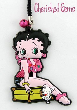 Betty Boop mobile phone charm