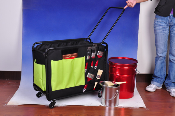 Collapsible 4-wheel trolley Painting