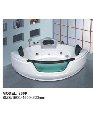 White Surfing Massage Bathtub