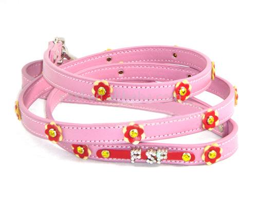 pet leashes with flower(XLC0129)