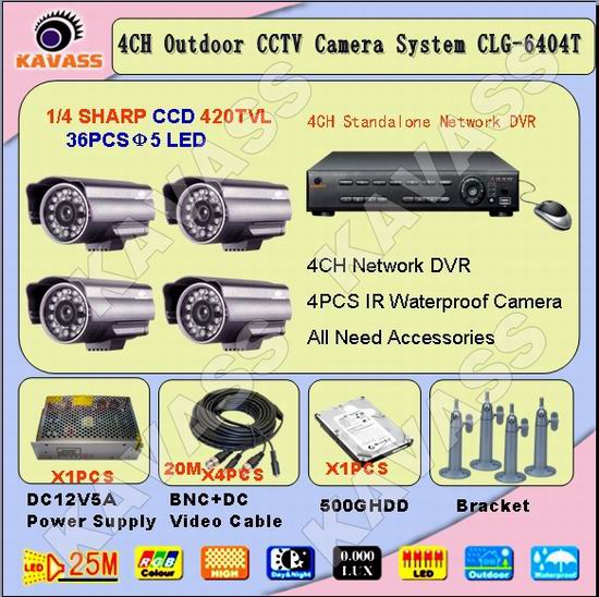 4CH DVR Security system