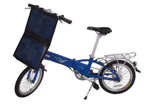 solar folding electric bike