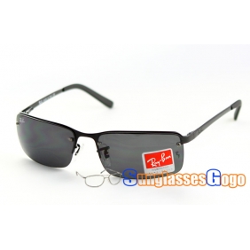 -Ban RB3217-Black Frame with Gray Green Lens,,