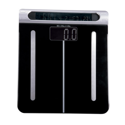 body fat scale with clock