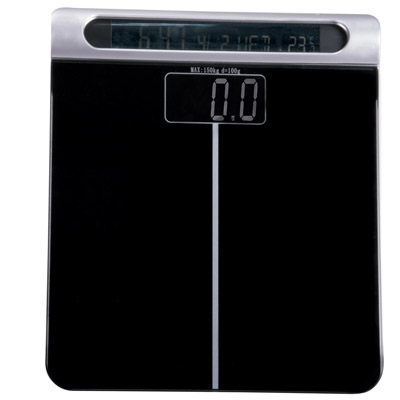 bathroom scale with clock b9530