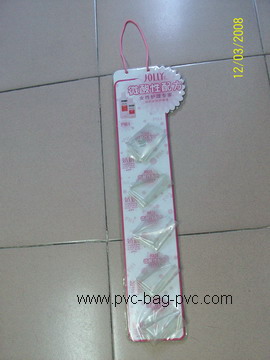 pvc hanging packaging bag