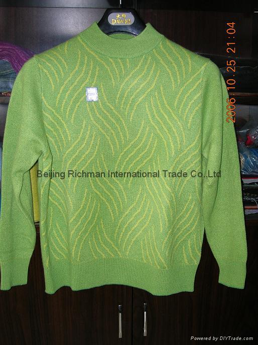 jacquard cashmere sweater