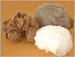 dehaired cashmere fibres, hybrid cashmere,