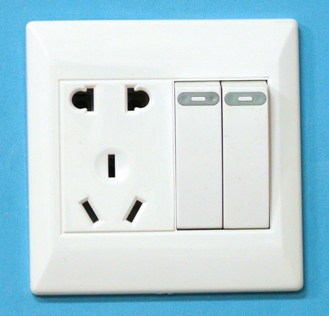 2,3 socket with switches(1 interlok/2 interlok)