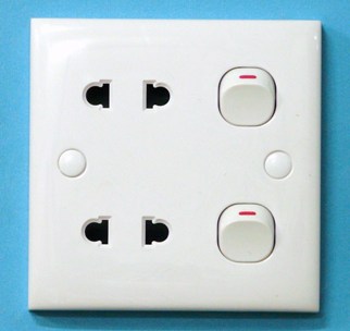 twin socket with switches (1 interlok/2 interlok)