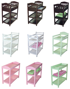 changing table and nursery furniture