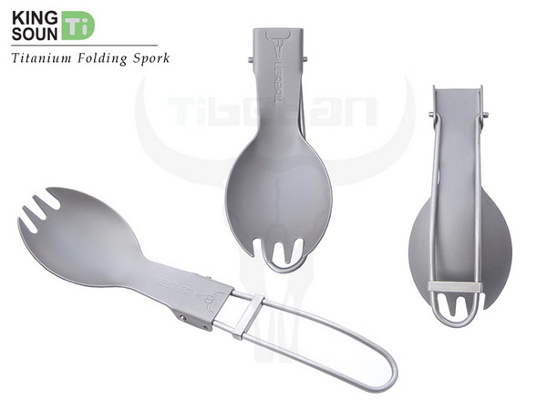 titanium folding spork