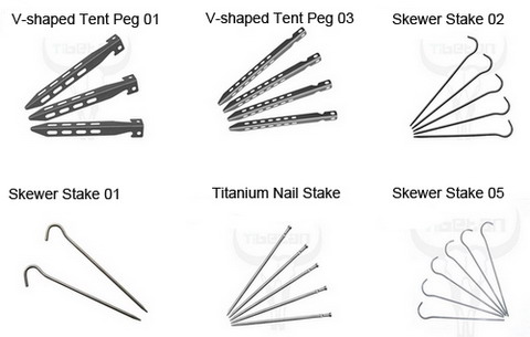 titanium tent pegs