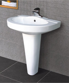 sell basin with pedestal