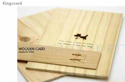 Wooden card