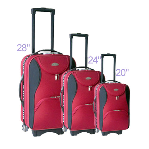 XTL0603 Shandong silk trolley cases set