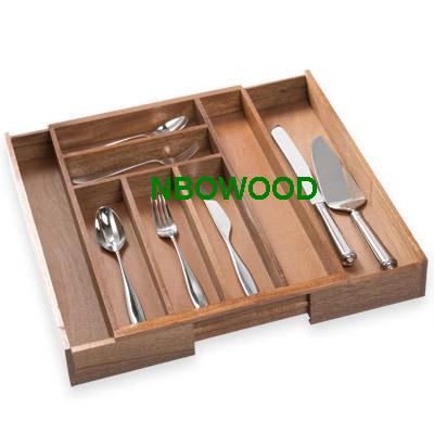 Wooden cutlery trays