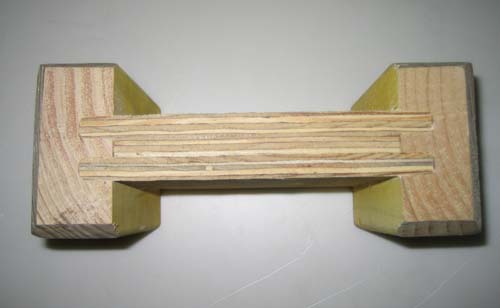 H20 I beam with solid sawn pine flange