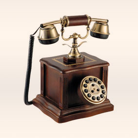 wooden telephone 