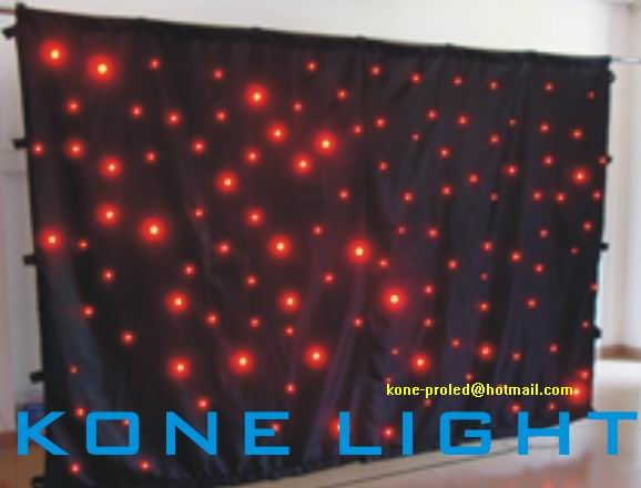 led star cloth/curtain(red)