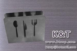 Stainless steel napkin holder