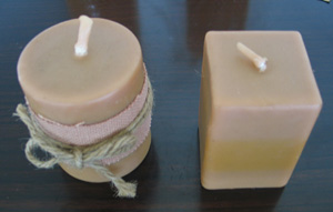 beeswax candle